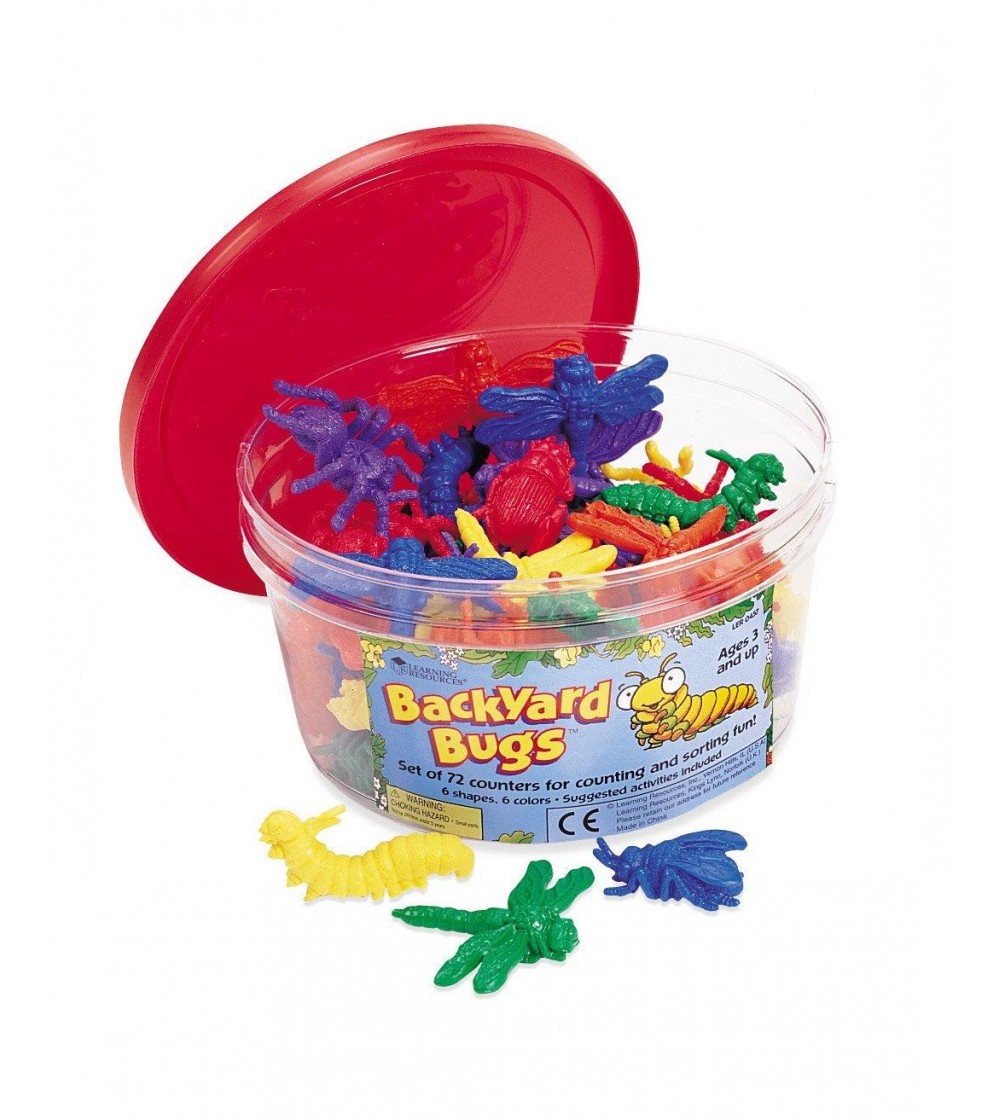 Insecte de gradina pentru numarat - set 72 buc - Mediu înconjurător