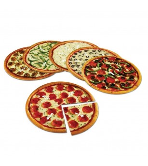 Pizza fractiilor cu magneti - Jucării matematică