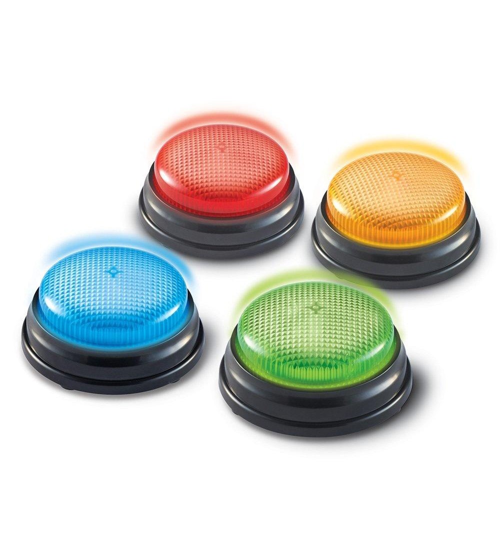 Sonerii cu lumini si sunete pentru raspuns - set 4 buc - Jocuri STEM