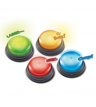 Sonerii cu lumini si sunete pentru raspuns - set 4 buc - Jocuri STEM