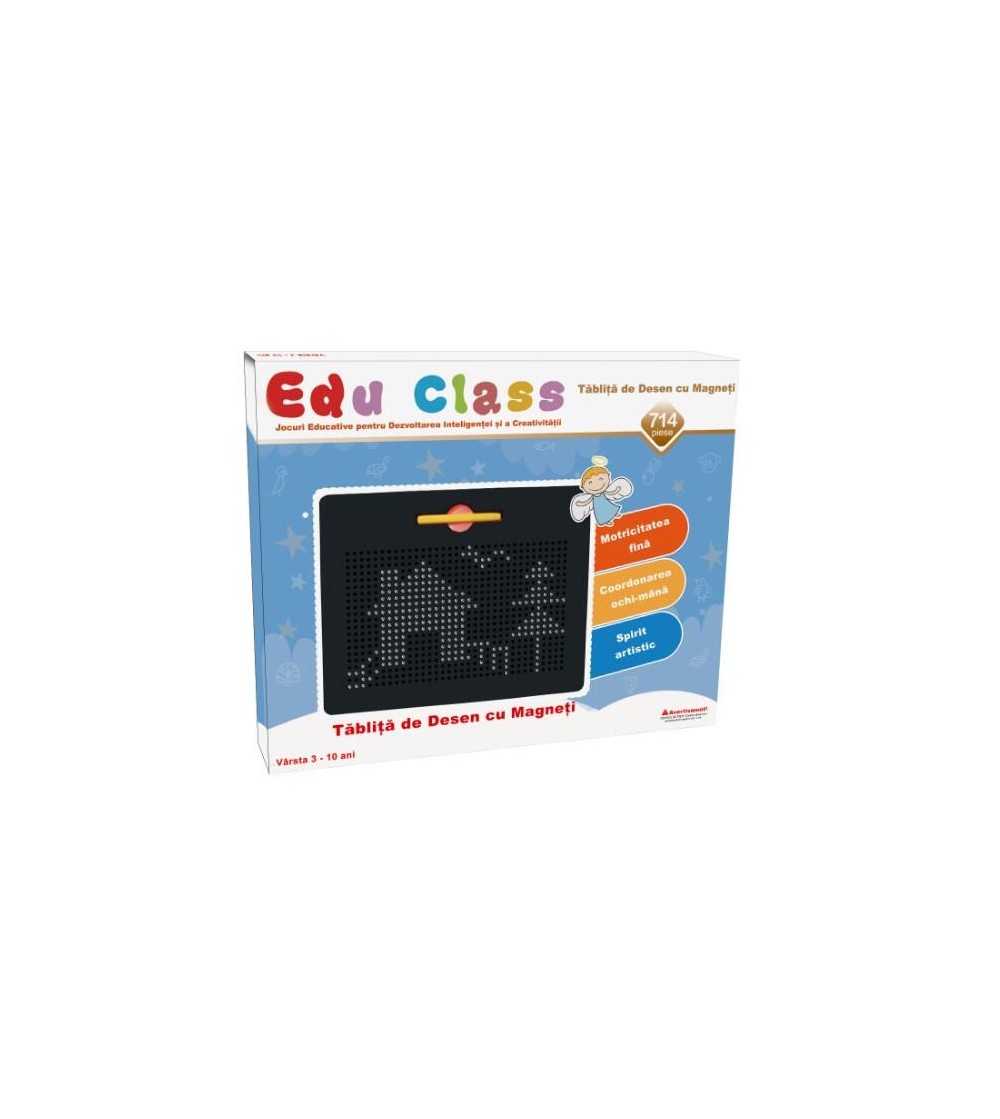 Tablita de desen cu magneti - 714 piese - Jucarii magnetice