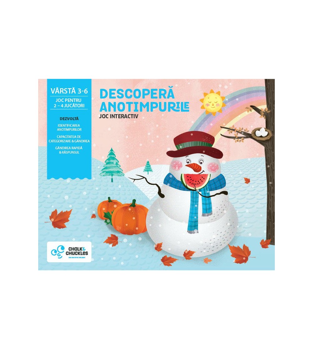 Joc interactiv Chalk and Chuckles - Descopera anotimpurile - Jocuri de observație și atenție
