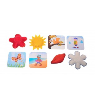 Joc interactiv Chalk and Chuckles - Descopera anotimpurile - Jocuri de observație și atenție