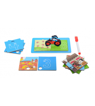 Joc de potrivire Chalk and Chuckles - Fermierul istet - Jocuri de memorie și asociere