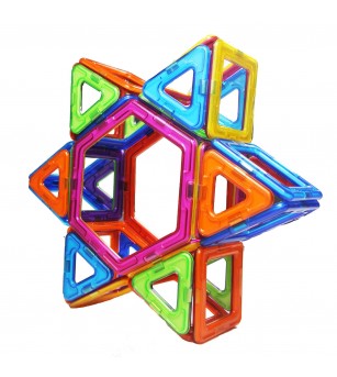 Set de constructie magnetic MagPlayer - 66 piese - Jucarii magnetice
