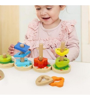 Joc de potrivire - Omiduta vesela - Jucării de lemn si Montessori