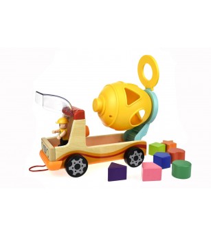 Joc de sortare - Prima mea betoniera - Jucării de lemn si Montessori