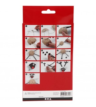 Kit DIY pompom Ren Craciun - Seturi Crăciun Kit DIY pompom Ren Craciun - Seturi Crăciun