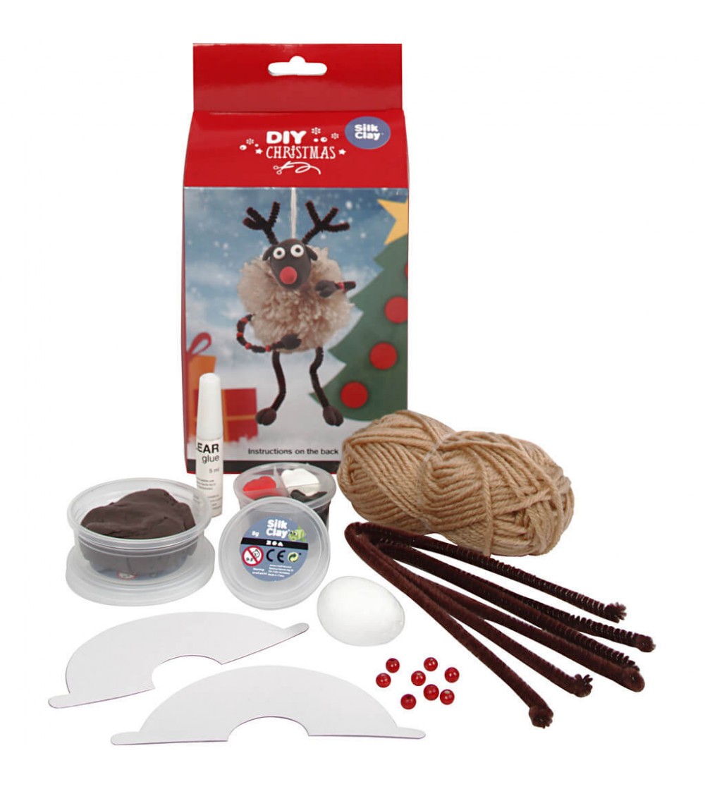 Kit DIY pompom Ren Craciun - Seturi Crăciun Kit DIY pompom Ren Craciun - Seturi Crăciun