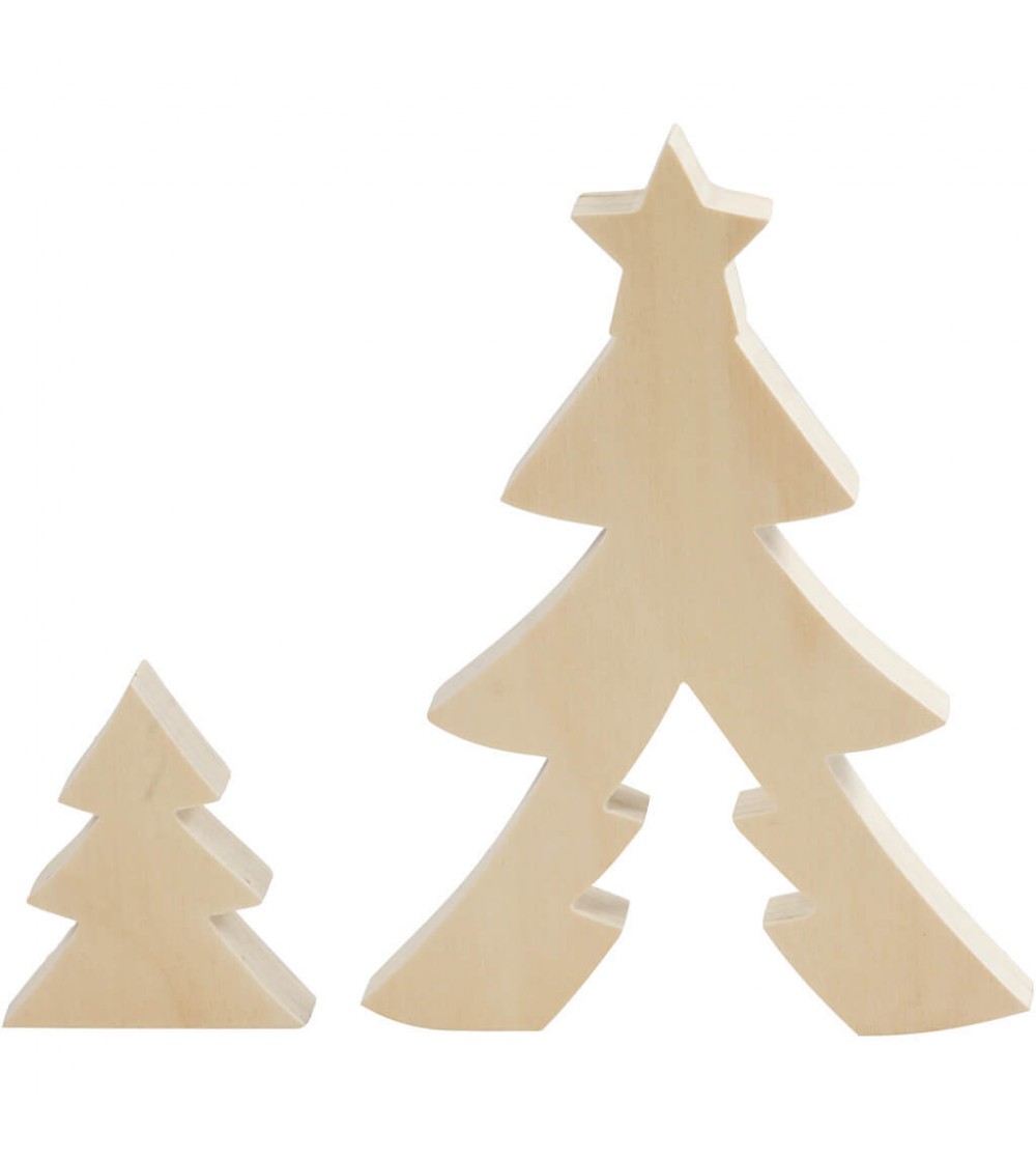 Figurine 2 in 1, din lemn, bradut - Art and crafts