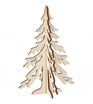 Bradut din lemn 3D, 20 cm - Art and crafts