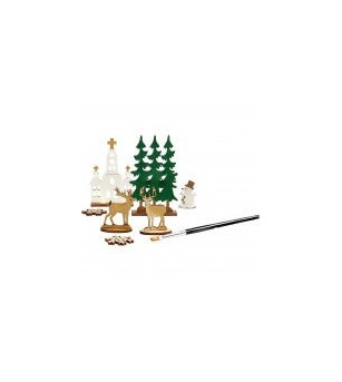 Kit asamblare peisaj Craciun - Biserica - Art and crafts