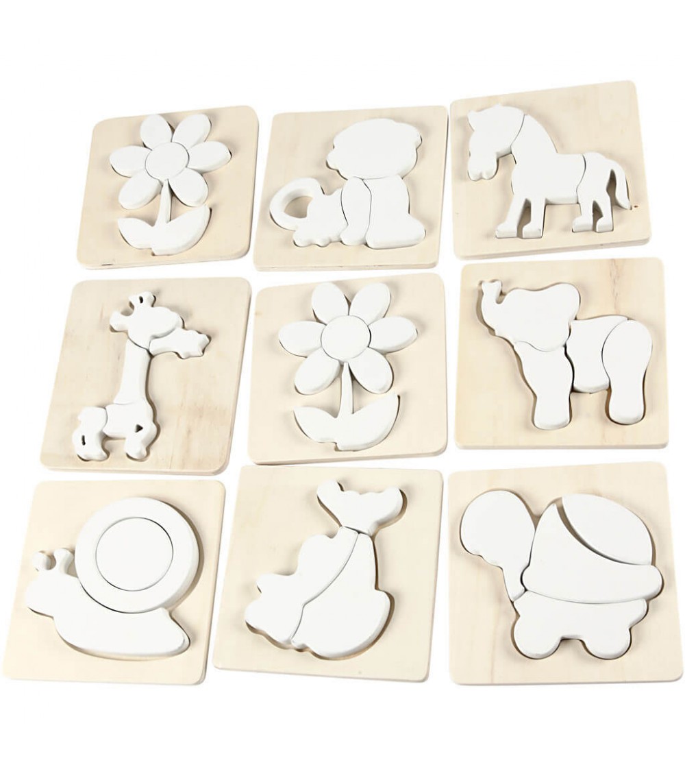 Puzzle nevopsit, din lemn - Art and crafts
