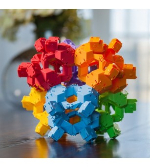 Joc de constructie Testoasele Fat Brain Toys - Jocuri construcție