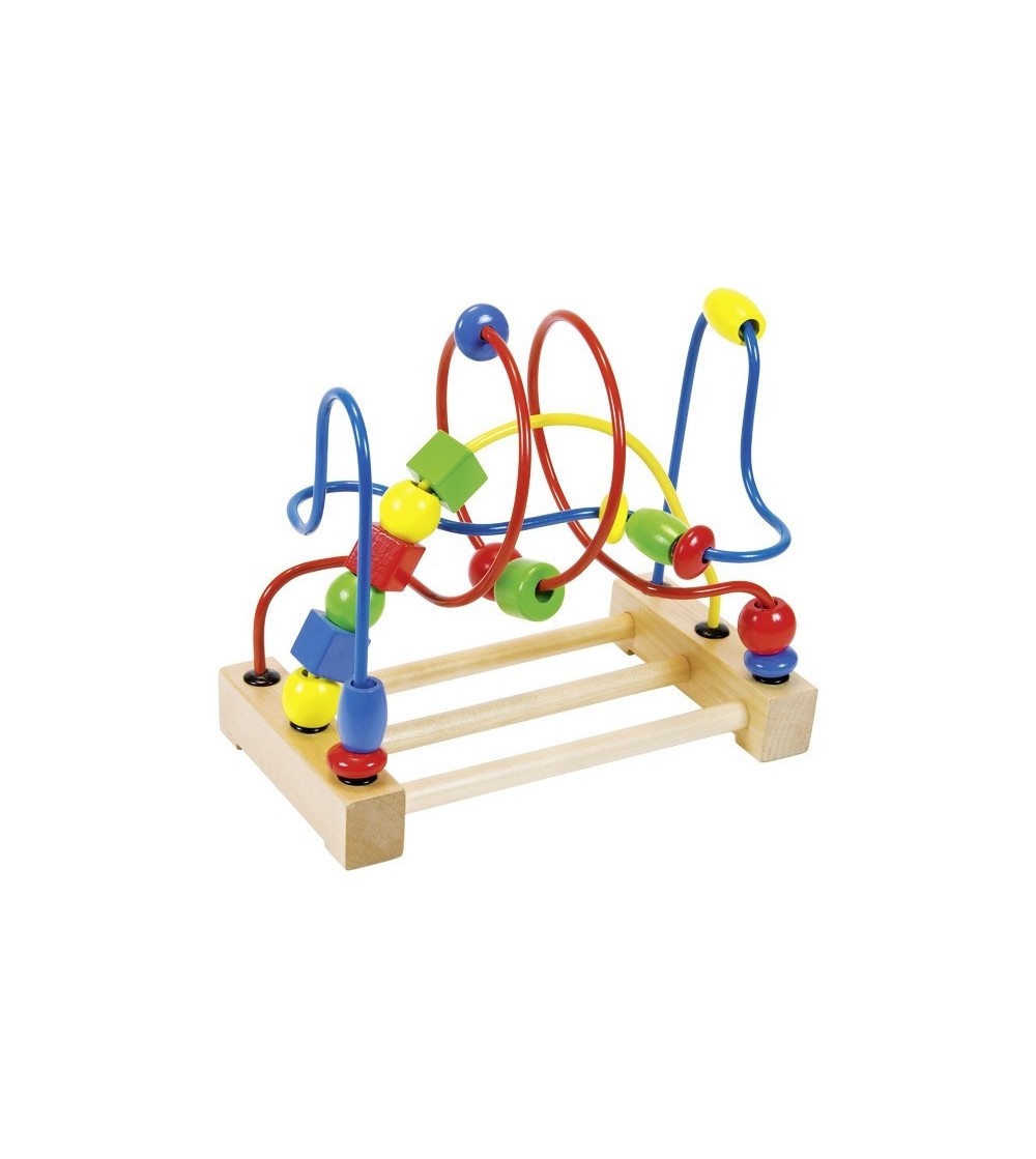 Goki - Labirint cu bile pentru motricitate - Jucării de lemn si Montessori