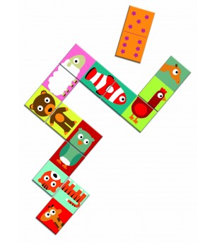 Domino animo puzzle Djeco - Jocuri logică