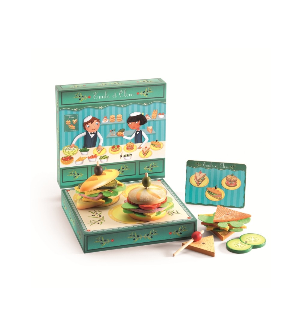 Set confectionat sandvisuri copii Djeco - Bucătărie copii