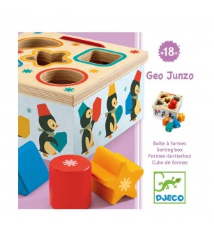 Geopingy Cutia formelor Djeco - Jucării de lemn si Montessori