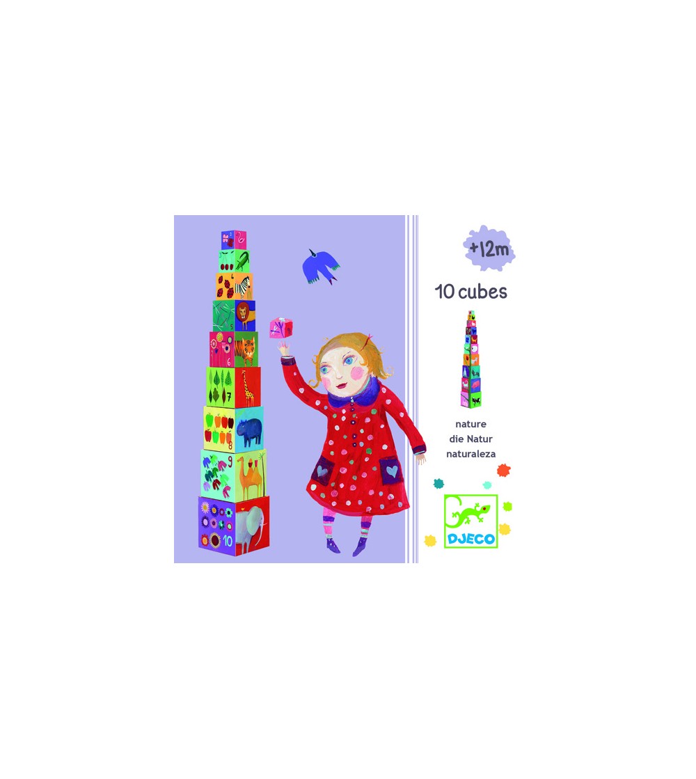 Turn de construit Djeco Natura - Jucării de lemn si Montessori
