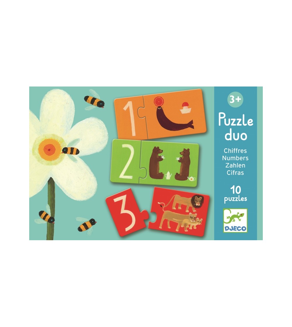 Puzzle duo Djeco Numere - Puzzle-uri