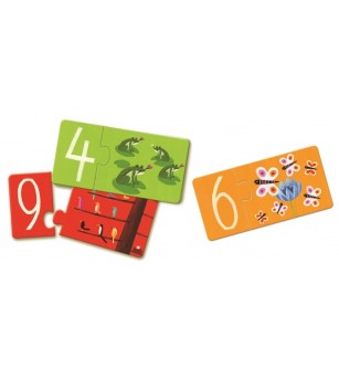 Puzzle duo Djeco Numere - Puzzle-uri