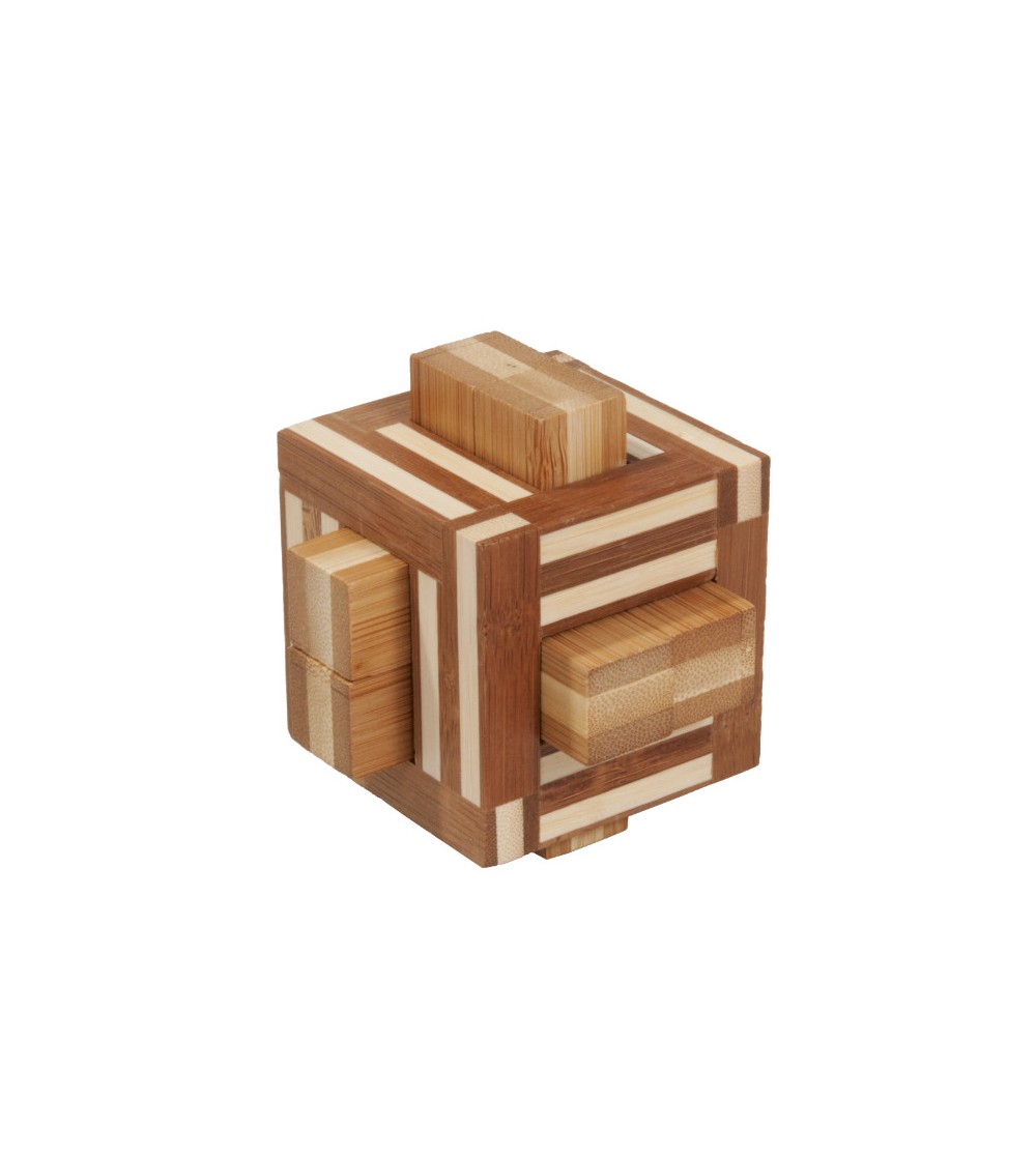 Joc logic IQ din lemn bambus Double sticks - Jocuri logică