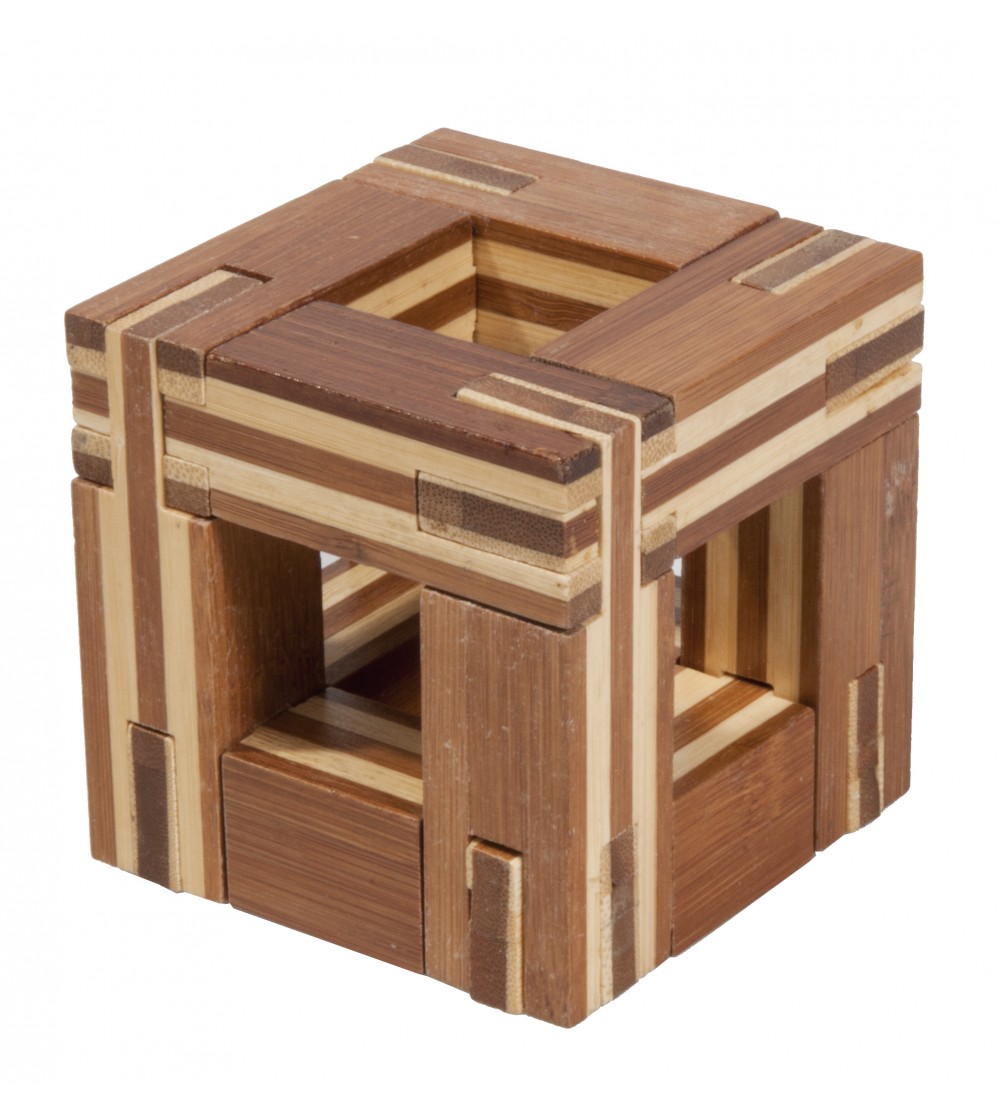 Joc logic IQ din lemn bambus Magic frame - Jocuri logică