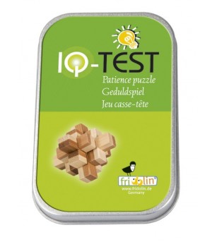 Joc logic IQ din lemn bambus in cutie metalica-9 - Jocuri logică