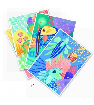 Atelier creativ de desenat Sub apa - Seturi de pictura și desenat