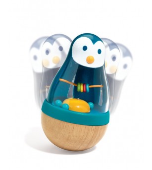 Pinguinul Roly Pingui Djeco - Jucării bebeluși
