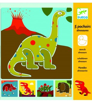 Sabloane Djeco Dinozauri - Sabloane desenat pentru copii