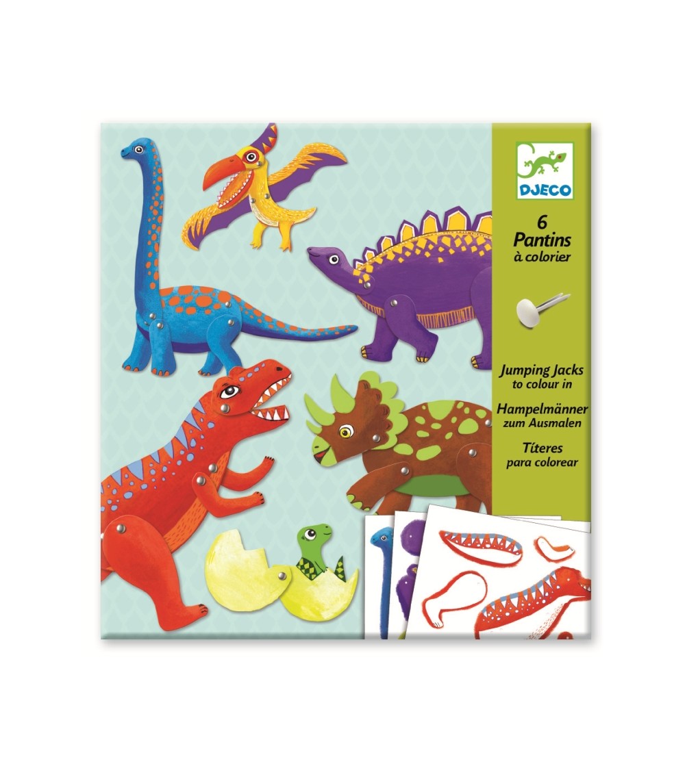 Dinozauri in miscare - Seturi cu stickere și colaje