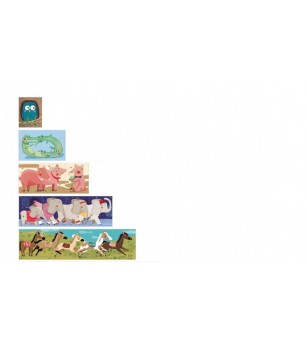 Puzzle progresiv 1,2,3..10 pinguini Londji - Puzzle-uri