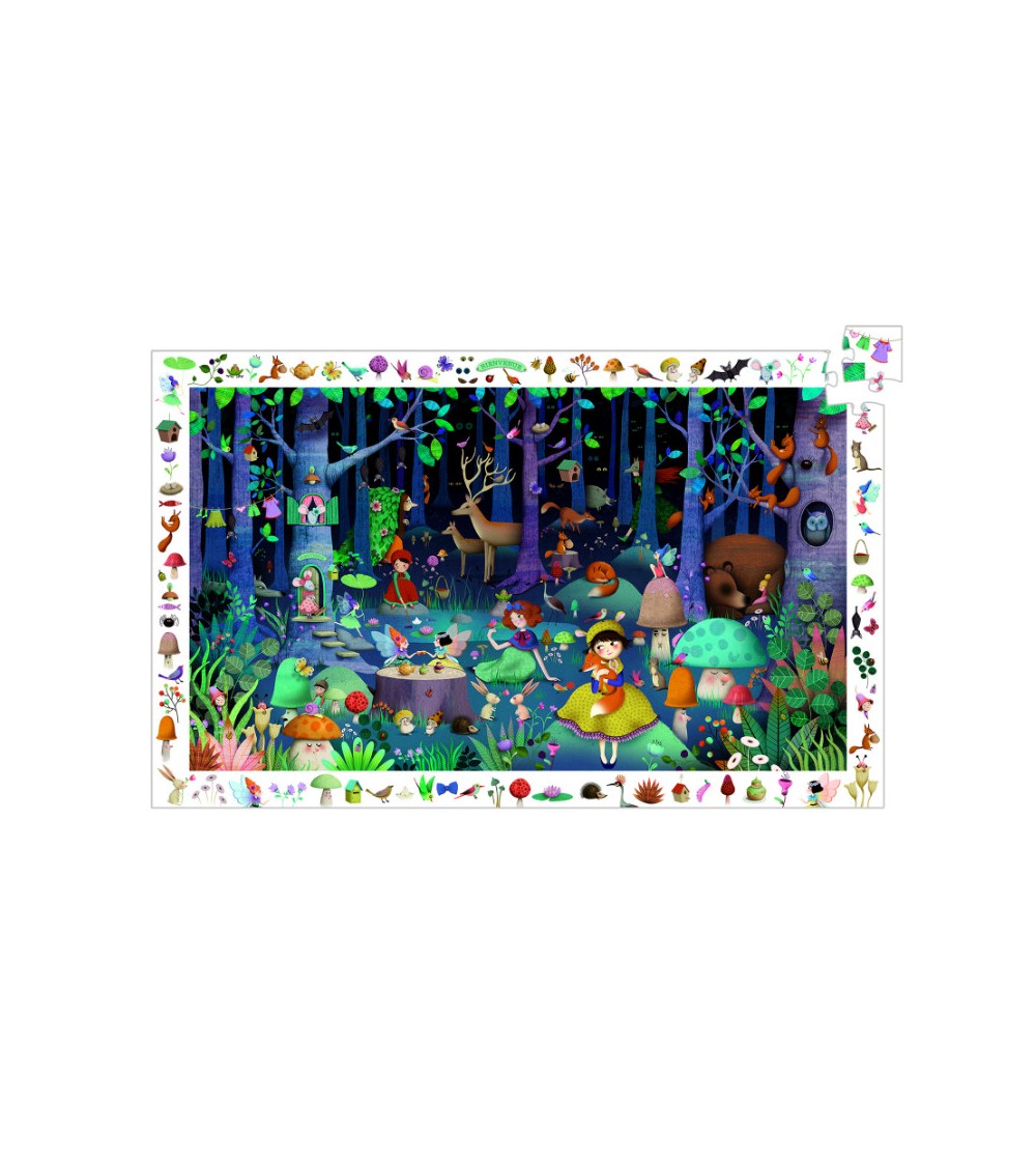 Puzzle observatie Djeco Padurea fermecata - Puzzle-uri