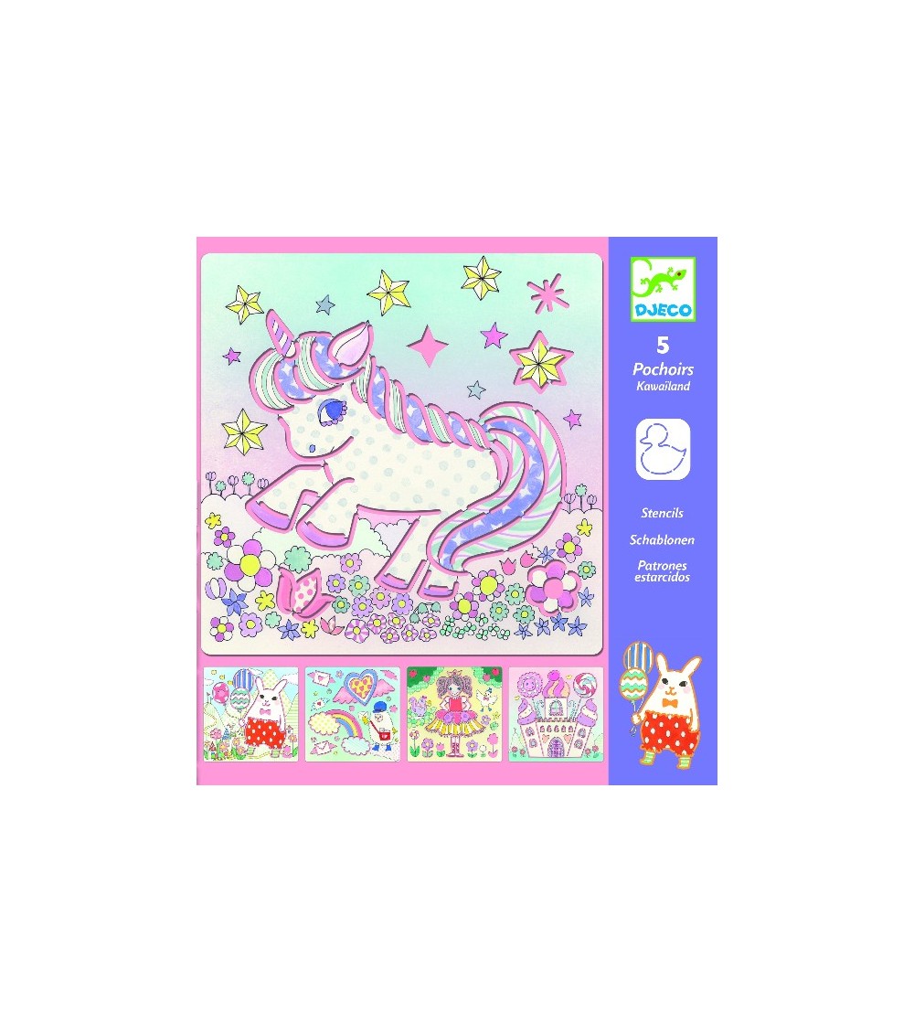 Sabloane Djeco, O lume magica - Sabloane desenat pentru copii