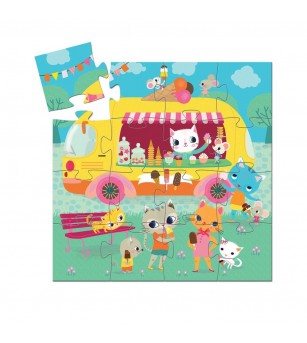 Puzzle Djeco - Masina de inghetata - Puzzle-uri