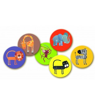 Joc memorie Djeco animale din jungla - Jocuri de memorie și asociere