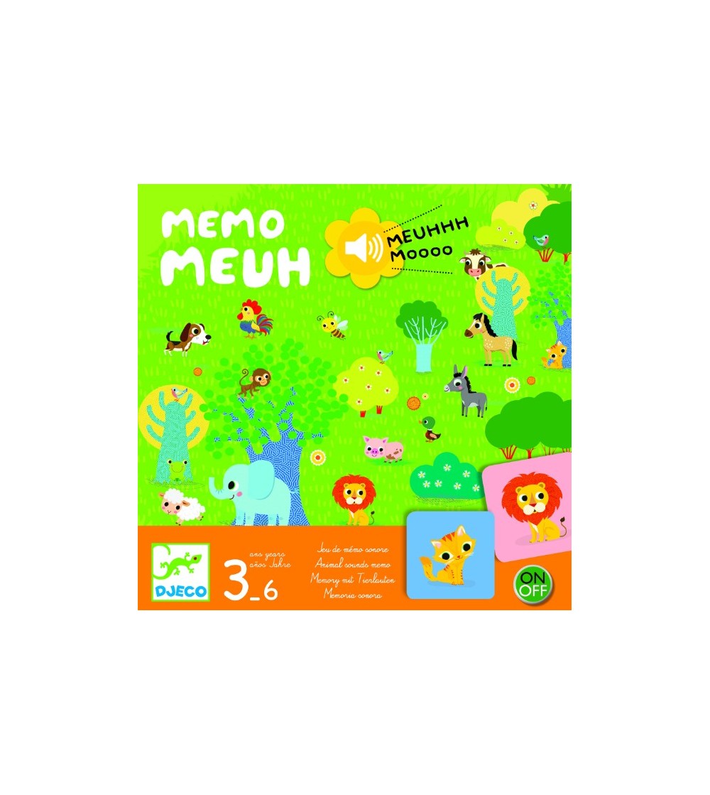 Joc Djeco cu sunete Memo Meuh - Jocuri de memorie și asociere
