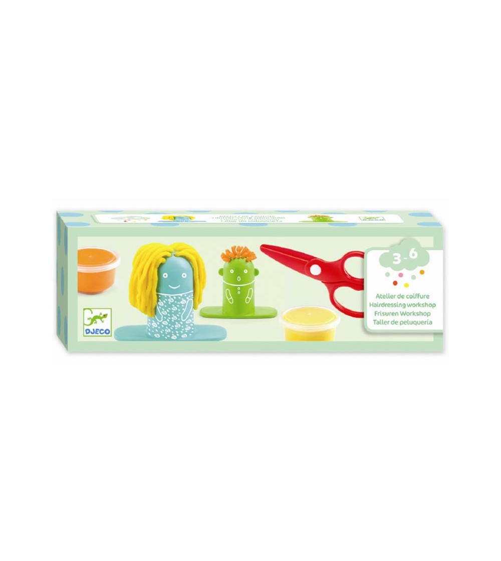 Atelier cu plastilina Djeco, la coafor - Plastilină clasică Atelier cu plastilina Djeco, la coafor - Plastilină clasică
