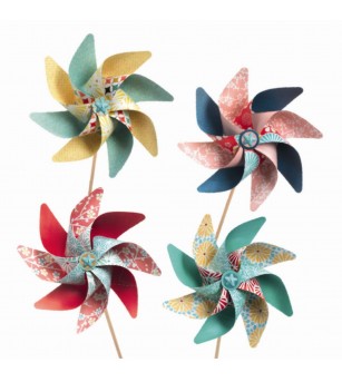 Set DIY Djeco, moristi de vant, modele cu flori - Seturi creative DIY