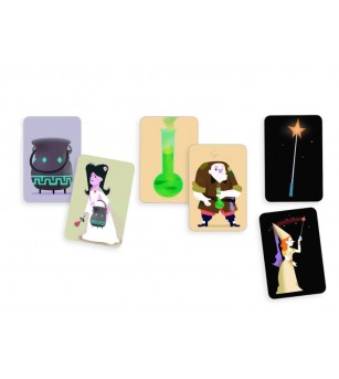 Joc de carti Djeco scoala de magie - Set magie copii