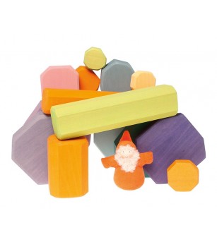 Blocuri creative pentru construit - Jucării de lemn si Montessori