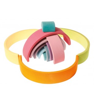 Set Pastel, 12 piese - Jucării de lemn si Montessori