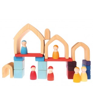 Casuta papusilor, natur - Jucării de lemn si Montessori