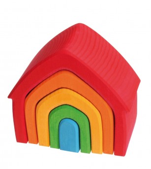 Casuta curcubeu - Jucării de lemn si Montessori