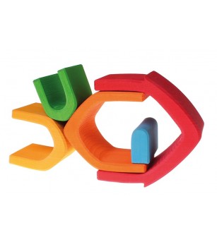 Casuta curcubeu - Jucării de lemn si Montessori