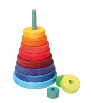 Turn colorat, 11 piese - Jucării de lemn si Montessori