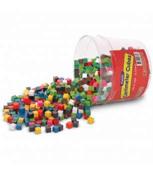 Cuburi multicolore (1cm) - Jucării matematică