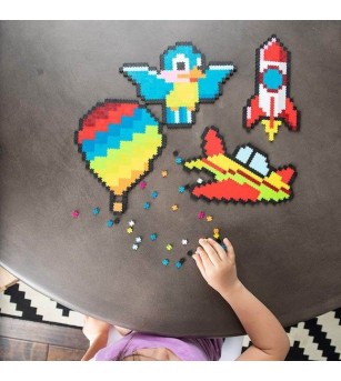 Set micro-puzzle Jixelz Fat Brain Toys 1500 piese - Up in the Air - Puzzle-uri