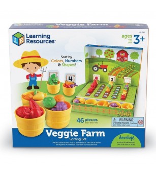 Set pentru sortat - Gradina de la ferma - Jucării de lemn si Montessori
